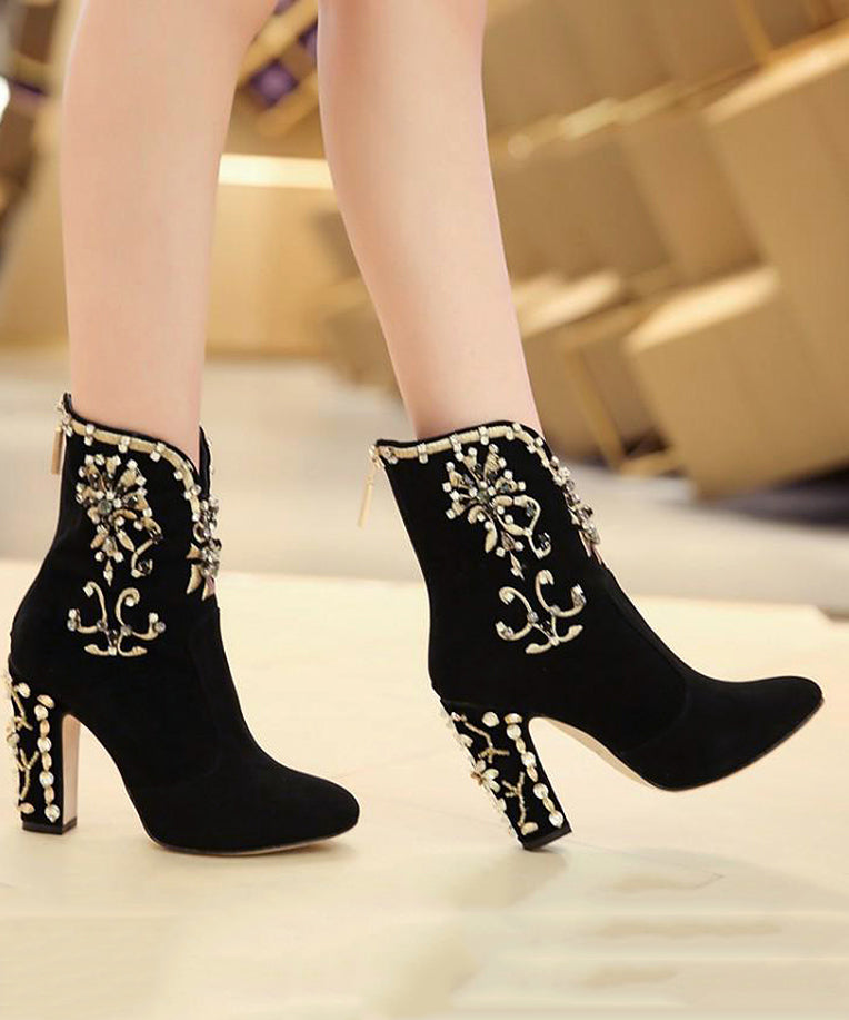 A Vintage Style Boots with Delicate Timeless Details