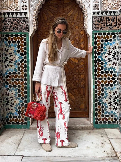 A Vintage Style Pants with Delicate Timeless Details