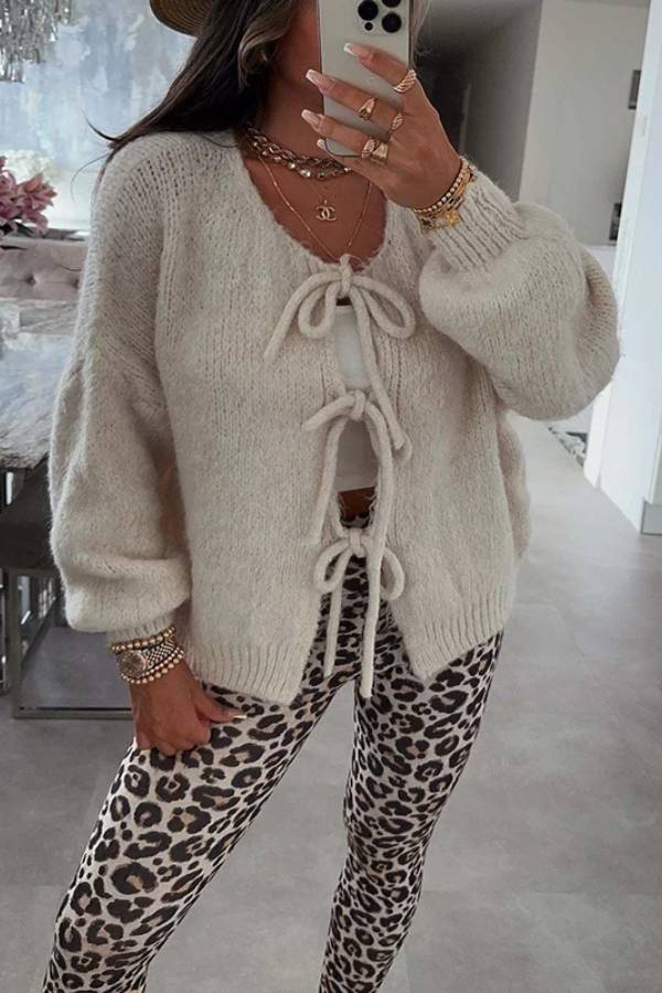 A Vintage Style Sweater with Delicate Timeless Details