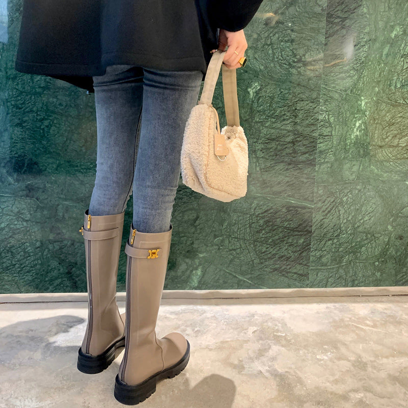 A Vintage Style Boots with Delicate Timeless Details