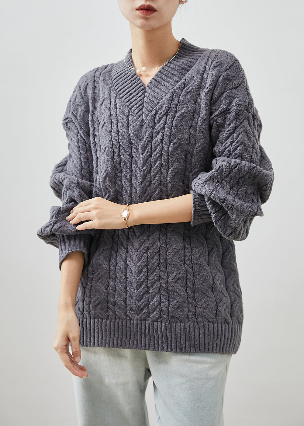 A Vintage Style Sweater with Delicate Timeless Details