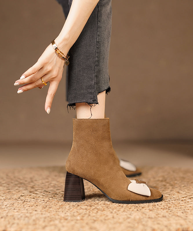 A Vintage Style Boots with Delicate Timeless Details