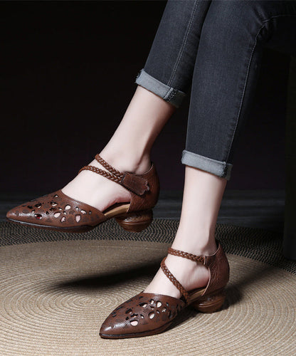 A Vintage Style Sandals with Delicate Timeless Details