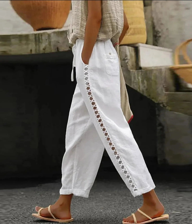 A Vintage Style Pants with Delicate Timeless Details