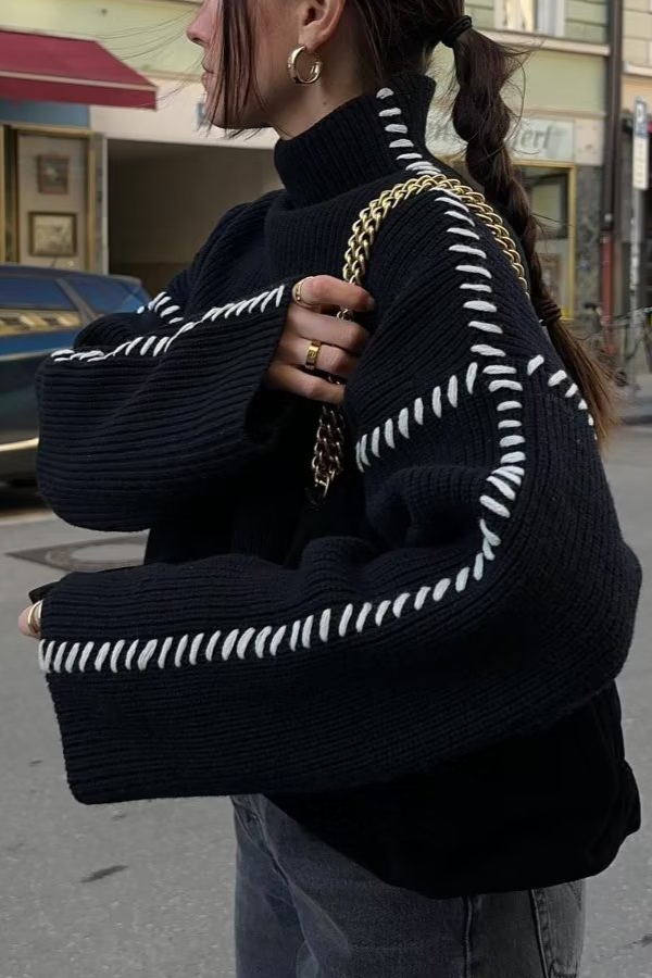 Classic Vintage Sweater with a Flattering Fit