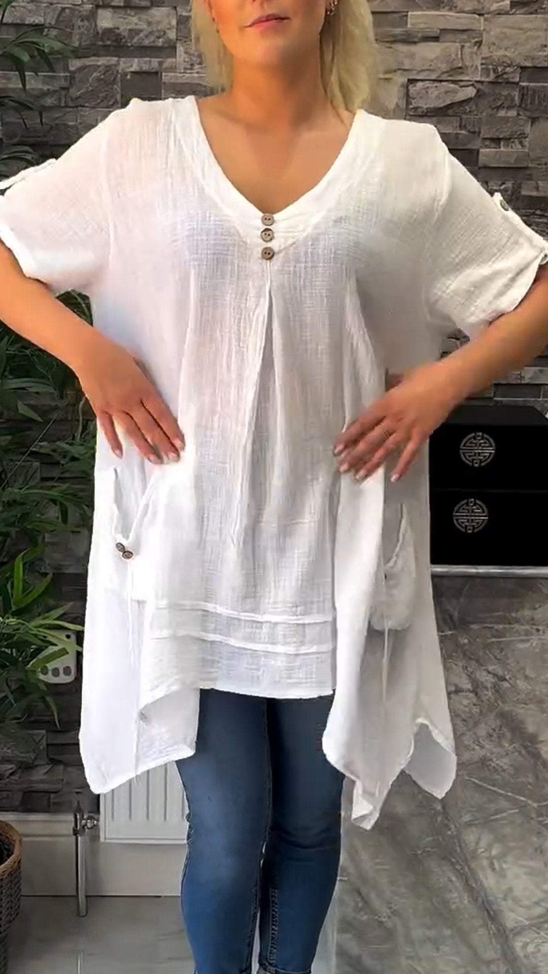 Classic Vintage Top with a Flattering Fit