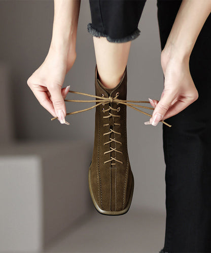 A Vintage Style Boots with Delicate Timeless Details