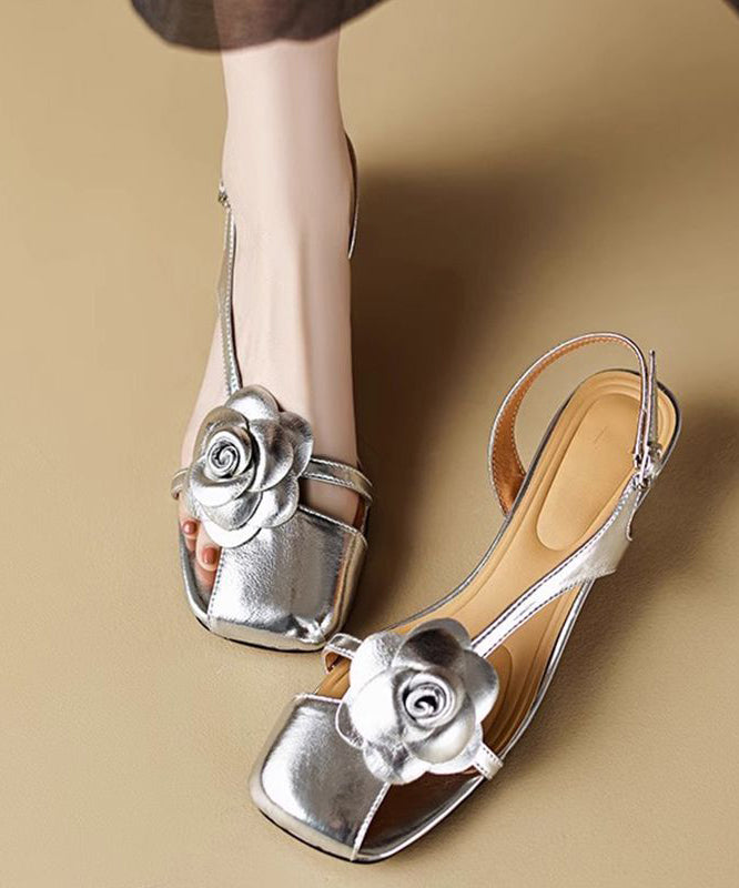 A Vintage Style Sandals with Delicate Timeless Details