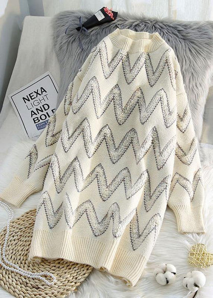 A Vintage Style Sweater with Delicate Timeless Details
