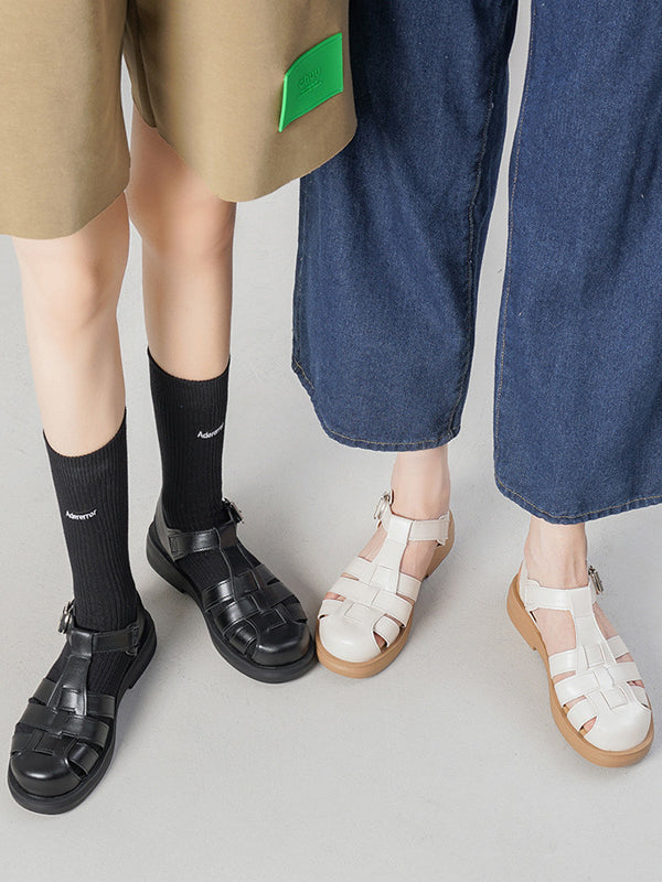 A Vintage Style Sandals with Delicate Timeless Details