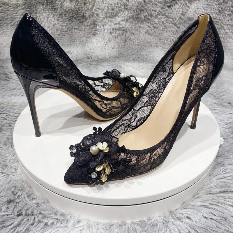 A Vintage Style Heels with Delicate Timeless Details