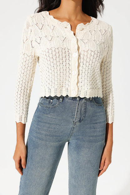 Classic Vintage Cardigan with a Flattering Fit