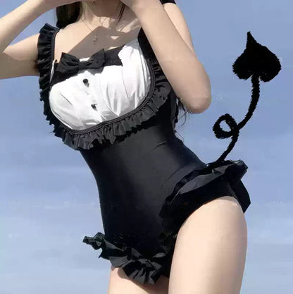 Well Tailored Swimsuit with a Graceful Silhouette