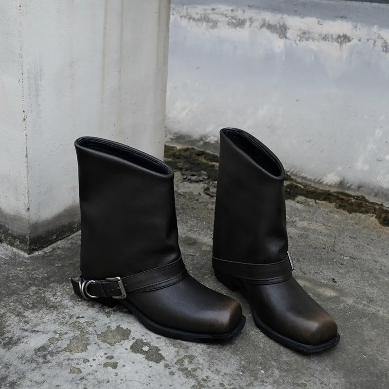 A Vintage Style Boots with Delicate Timeless Details
