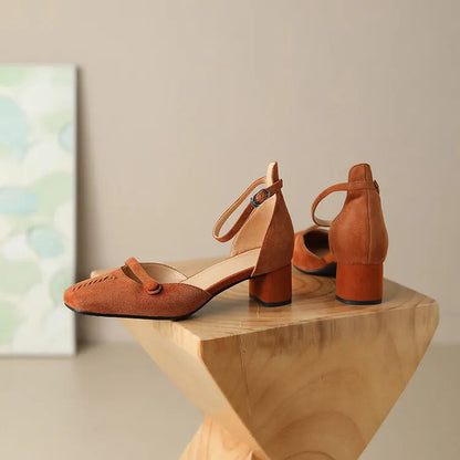 A Vintage Style Sandals with Delicate Timeless Details