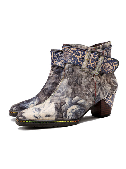 A Vintage Style Boots with Delicate Timeless Details