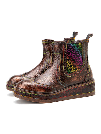 A Vintage Style Boots with Delicate Timeless Details