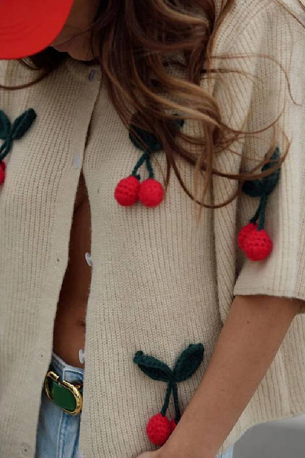 A Vintage Style Sweater with Delicate Timeless Details