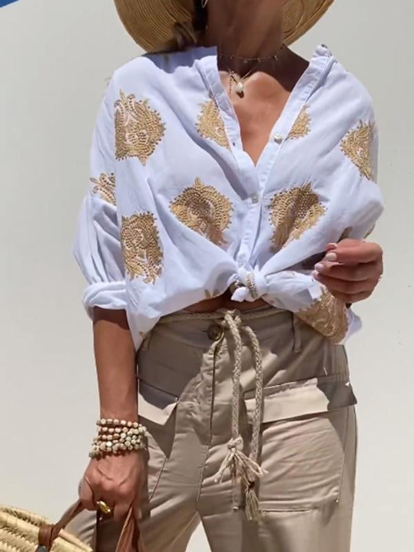 A Vintage Style Shirt with Delicate Timeless Details