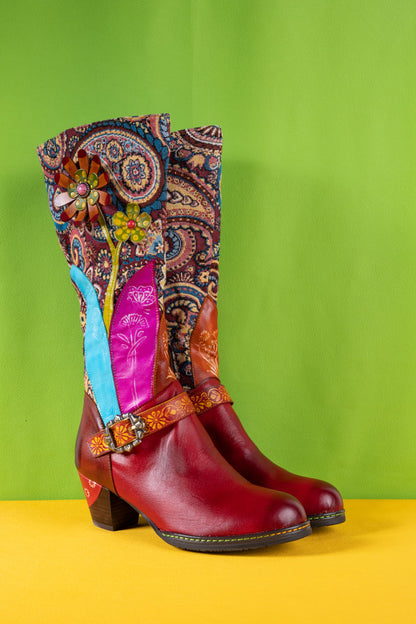 A Vintage Style Boots with Delicate Timeless Details