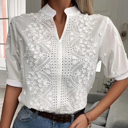 A Vintage Style Blouse with Delicate Timeless Details