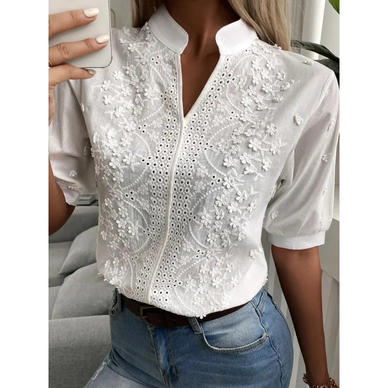 A Vintage Style Blouse with Delicate Timeless Details