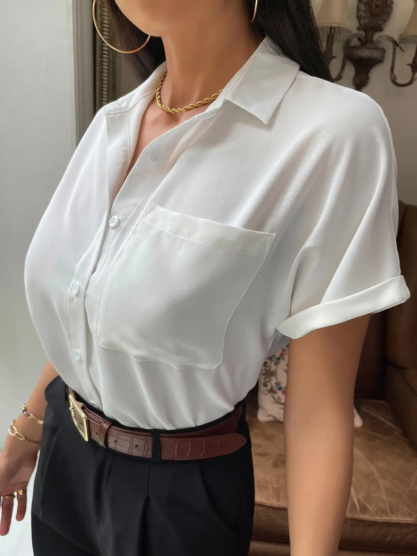 Beautifully Finished Blouse in a Timeless Design