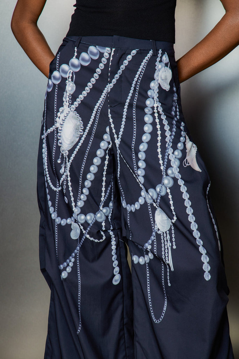 A Vintage Style Pants with Delicate Timeless Details