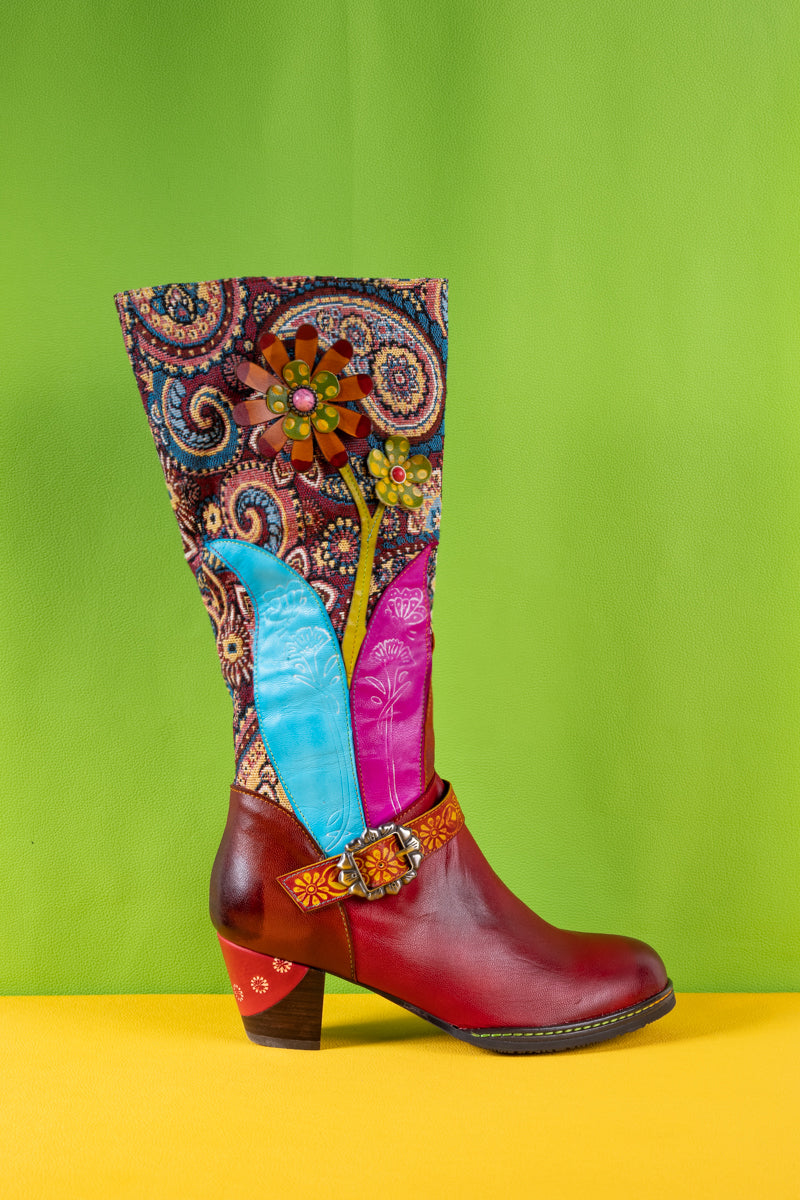 A Vintage Style Boots with Delicate Timeless Details