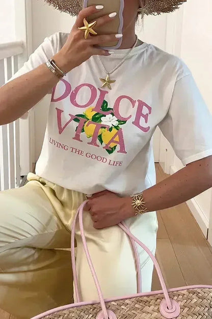 A Vintage Style T-Shirt with Delicate Timeless Details