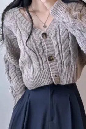Classic Vintage Cardigan with a Flattering Fit