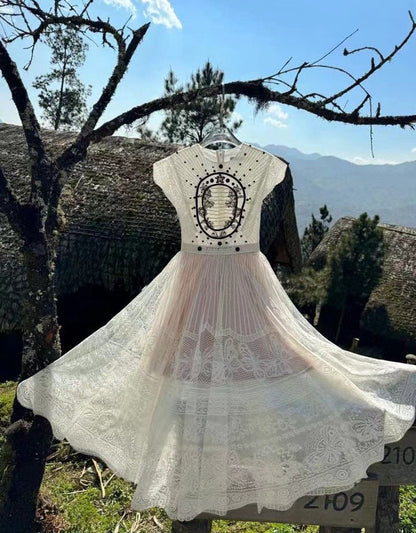 A Vintage Style Dress with Delicate Timeless Details