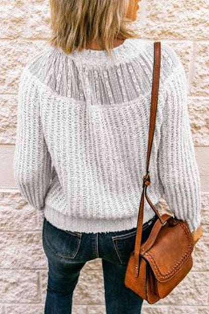 A Vintage Style Sweater with Delicate Timeless Details