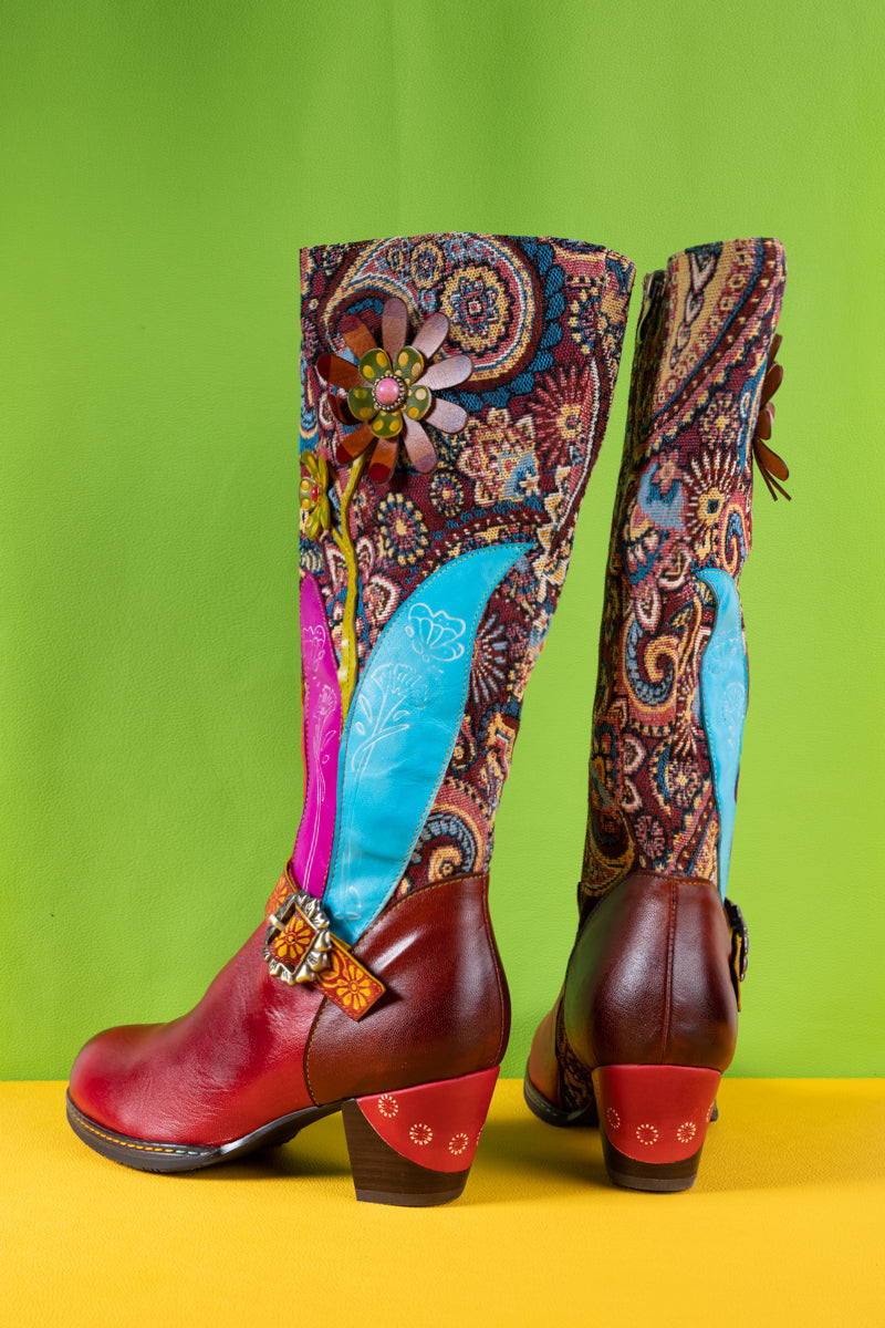A Vintage Style Boots with Delicate Timeless Details