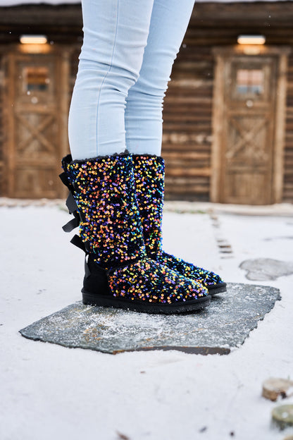A Vintage Style Boots with Delicate Timeless Details