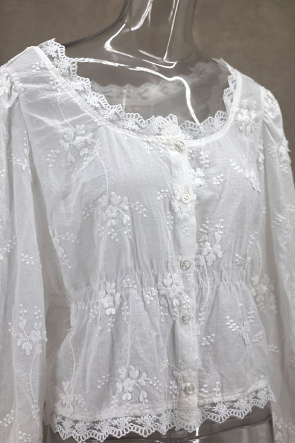 A Vintage Style Blouse with Delicate Timeless Details