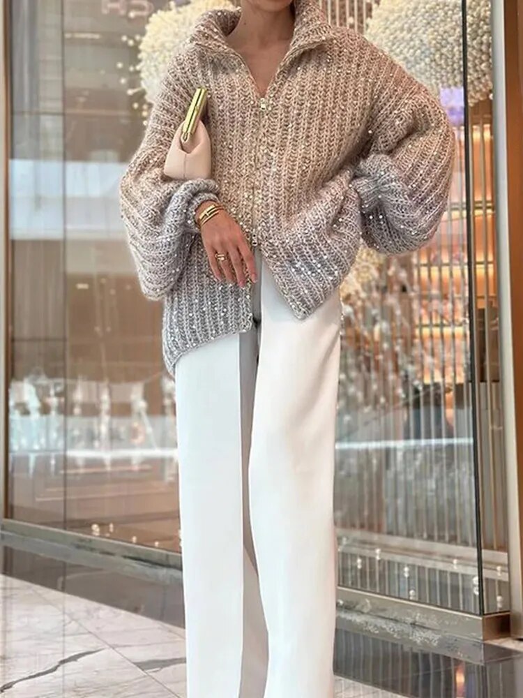 A Vintage Style Sweater with Delicate Timeless Details