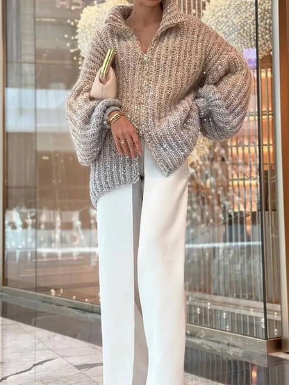 A Vintage Style Sweater with Delicate Timeless Details