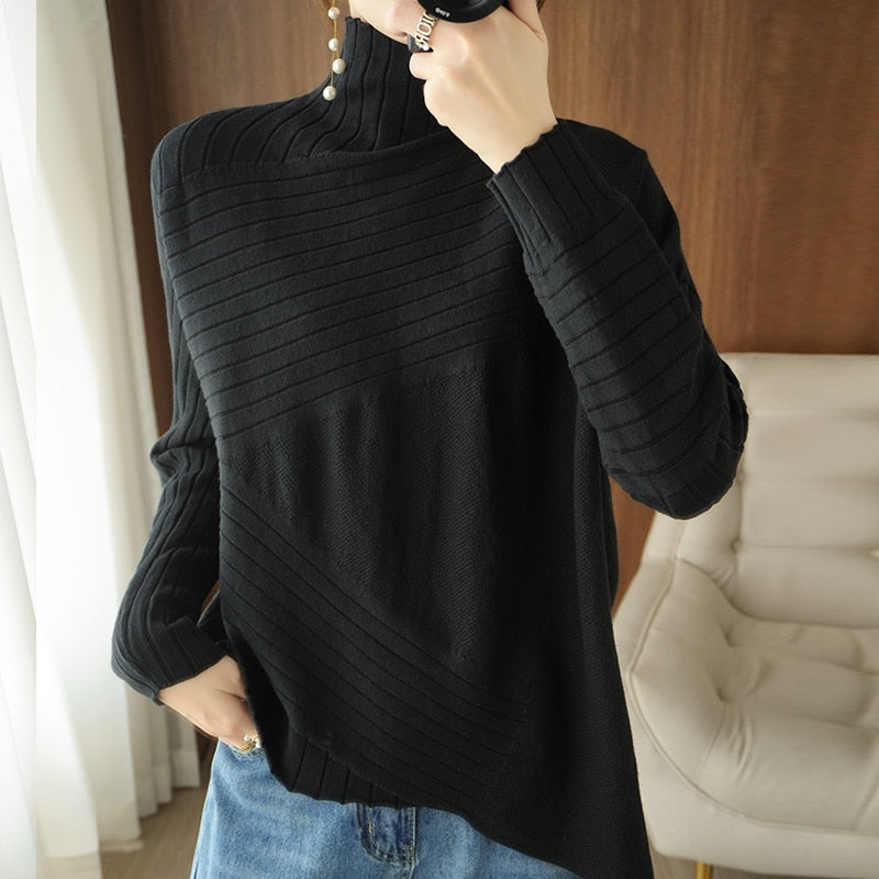 Well Tailored Pullover with a Graceful Silhouette