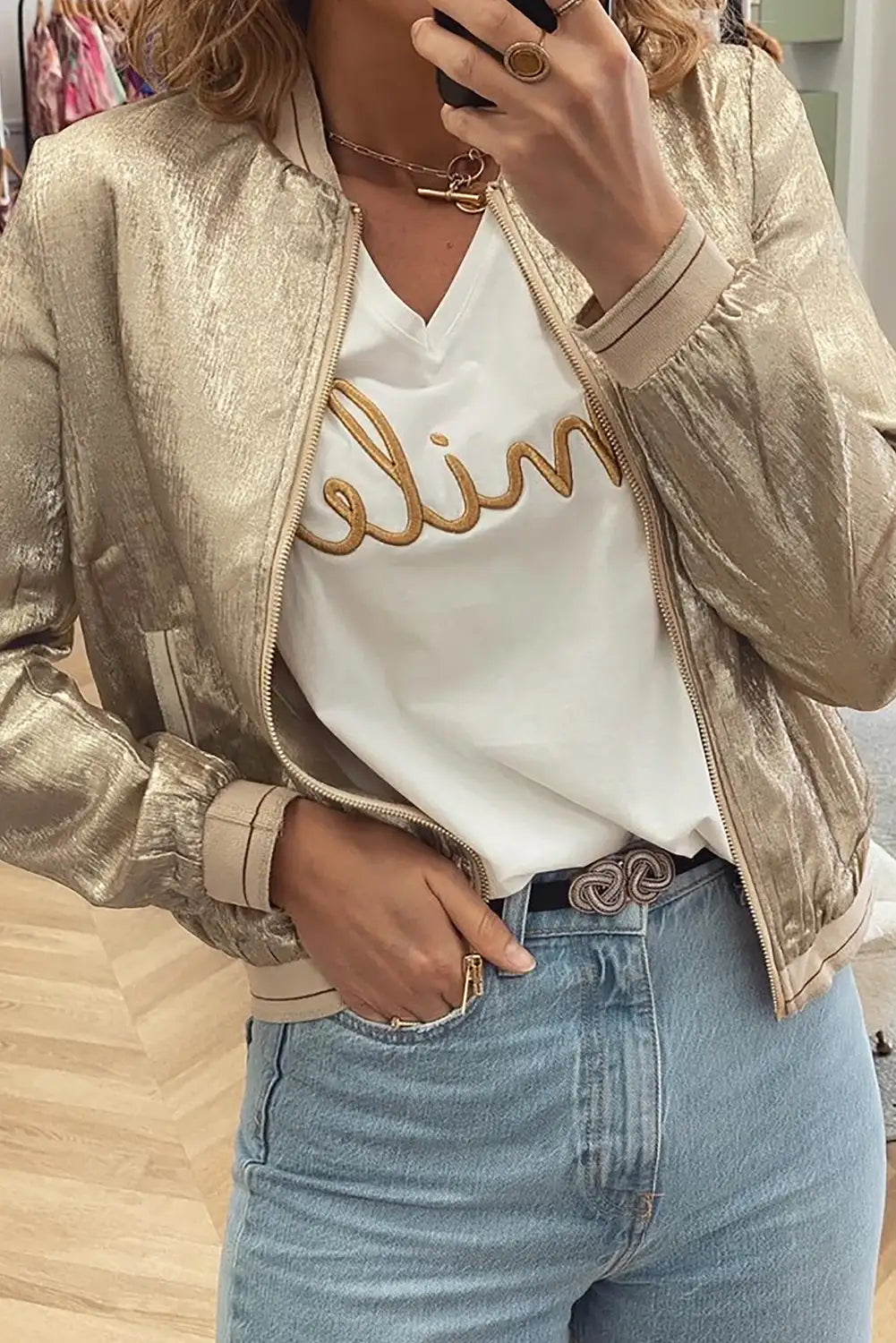A Vintage Style Jacket with Delicate Timeless Details