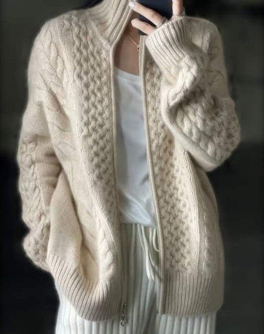 A Vintage Style Cardigan with Delicate Timeless Details