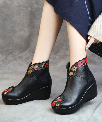 A Vintage Style Boots with Delicate Timeless Details