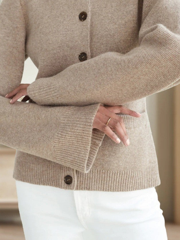 A Vintage Style Cardigan with Delicate Timeless Details