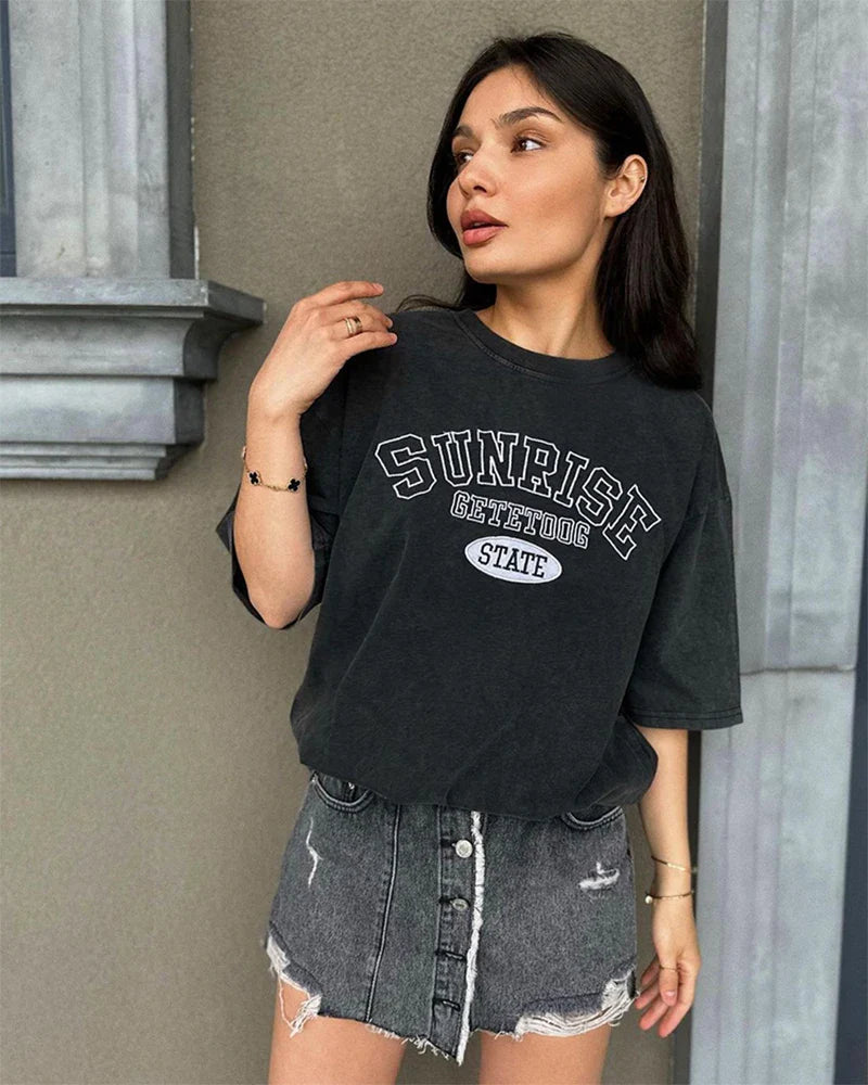A Vintage Style T-Shirt with Delicate Timeless Details