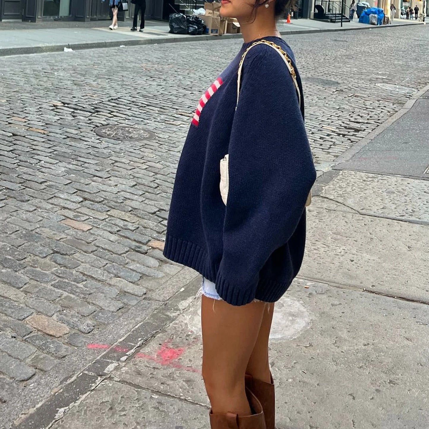 A Vintage Style Sweater with Delicate Timeless Details