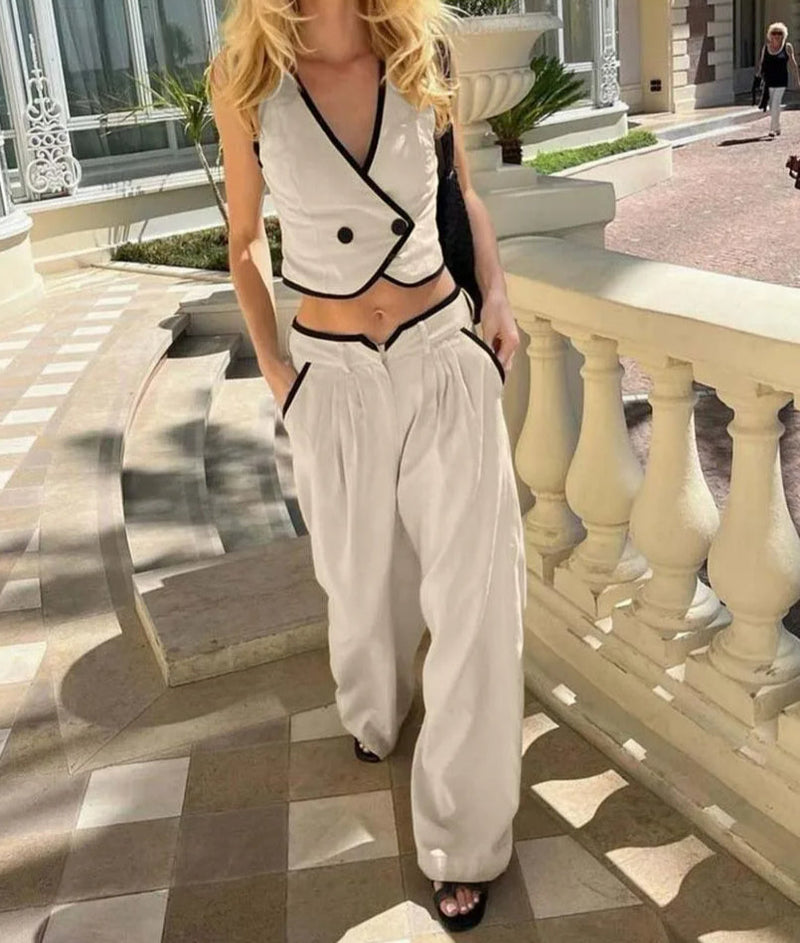 A Vintage Style Pants with Delicate Timeless Details