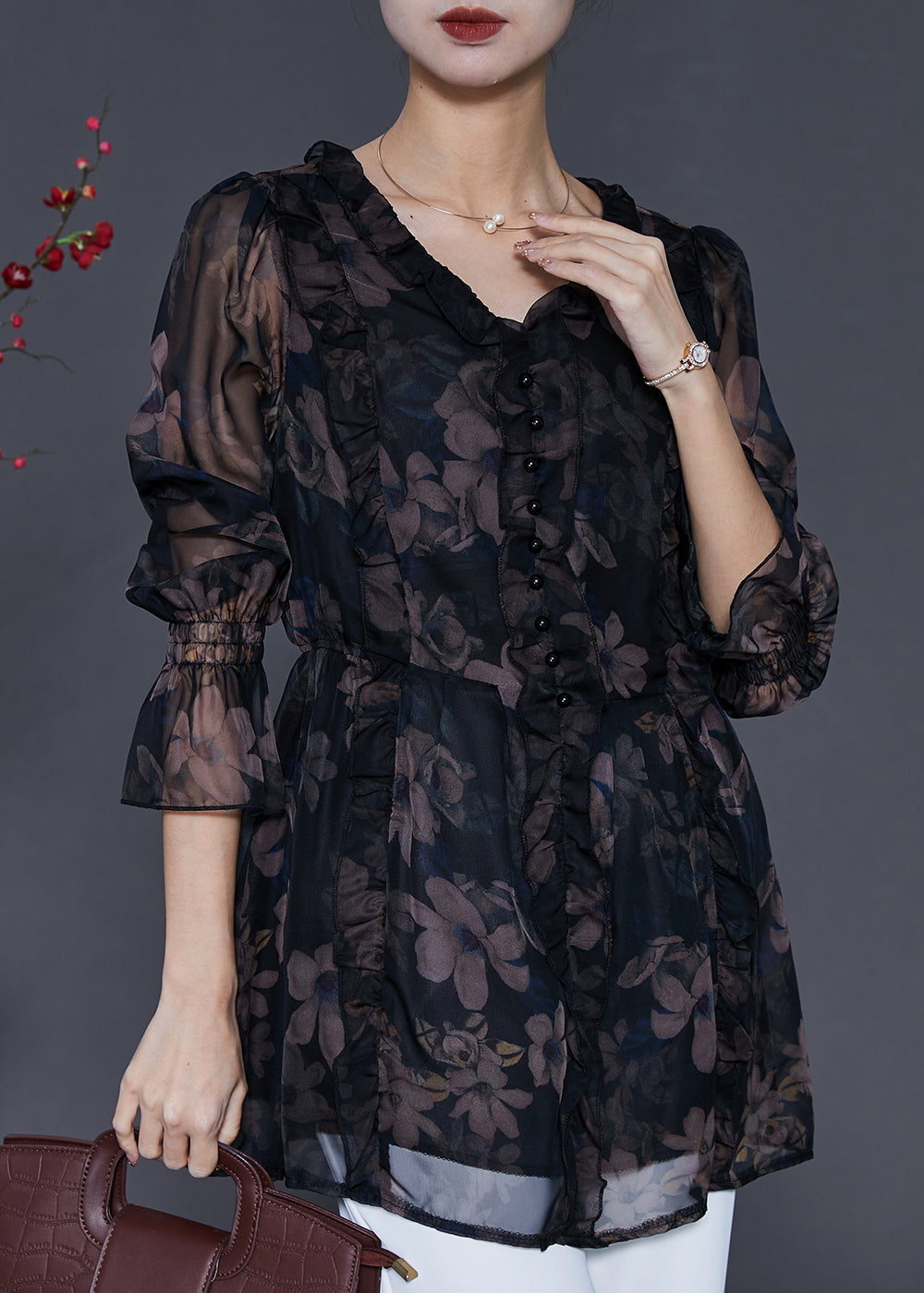 Gracefully Styled Top for Any Occasion