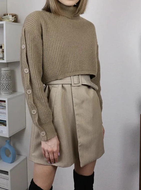 A Vintage Style Sweater with Delicate Timeless Details