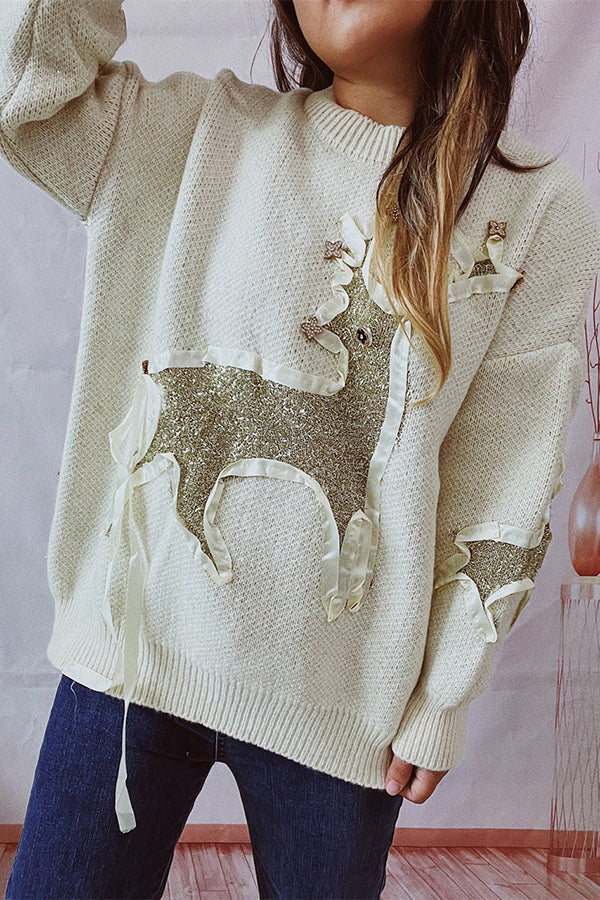 A Vintage Style Sweater with Delicate Timeless Details
