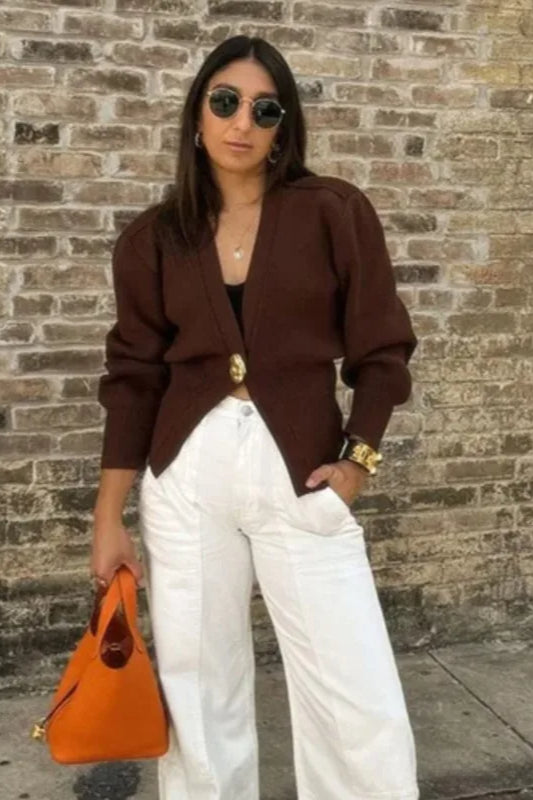 Classic Vintage Cardigan with a Flattering Fit